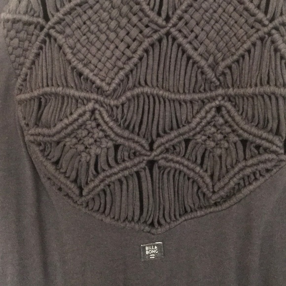 Billabong Grey Sundress with Crochet Detail - Picture 3 of 4
